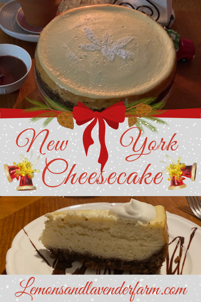 Pinterest Pin for Classic Cheesecake Recipe